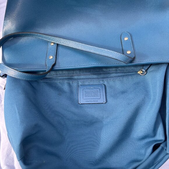 Coach Blue Tote Bag F58846 - Picture 7 of 10
